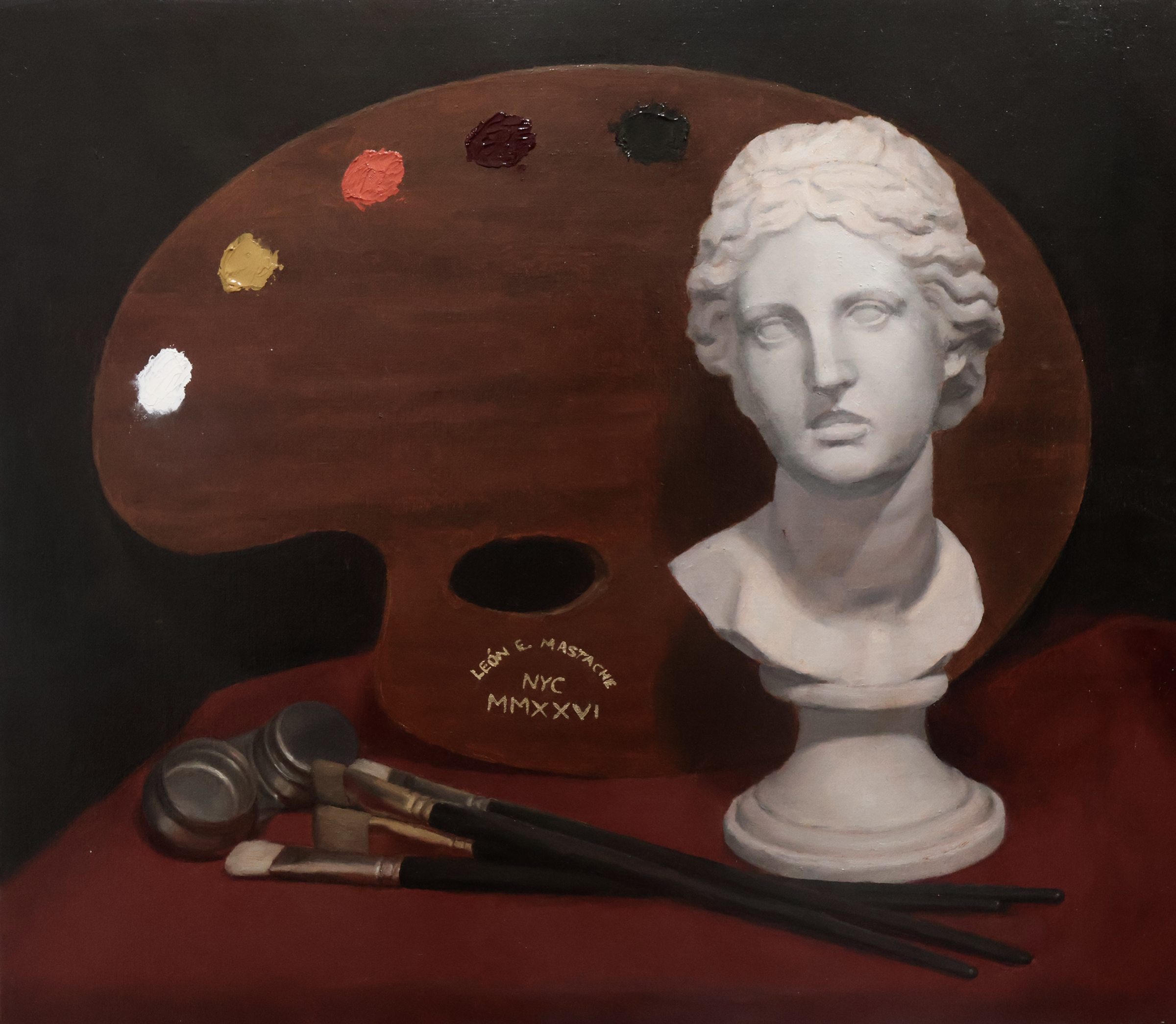 Head of Venus. Oil on linen, 13 × 15 in.