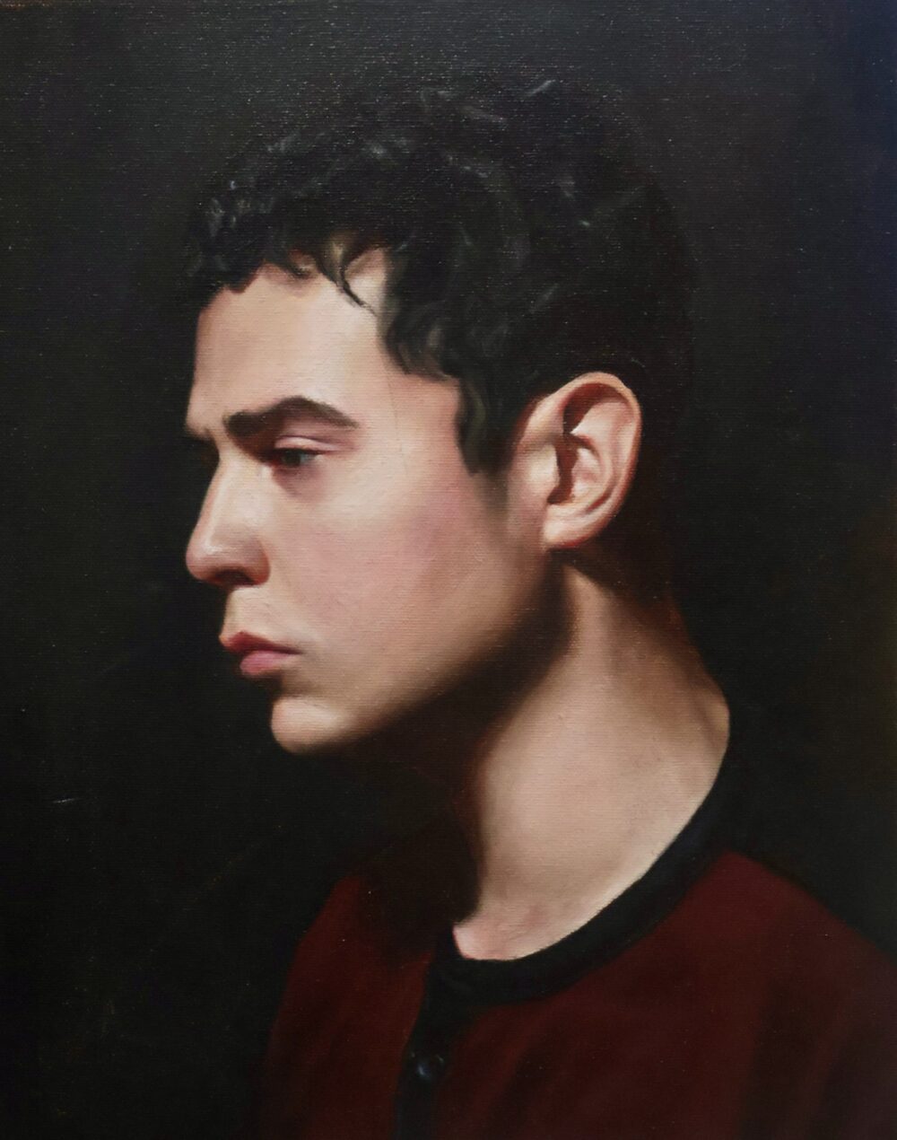 Portrait of a Young Man. Oil on linen, 11 × 14 in.
